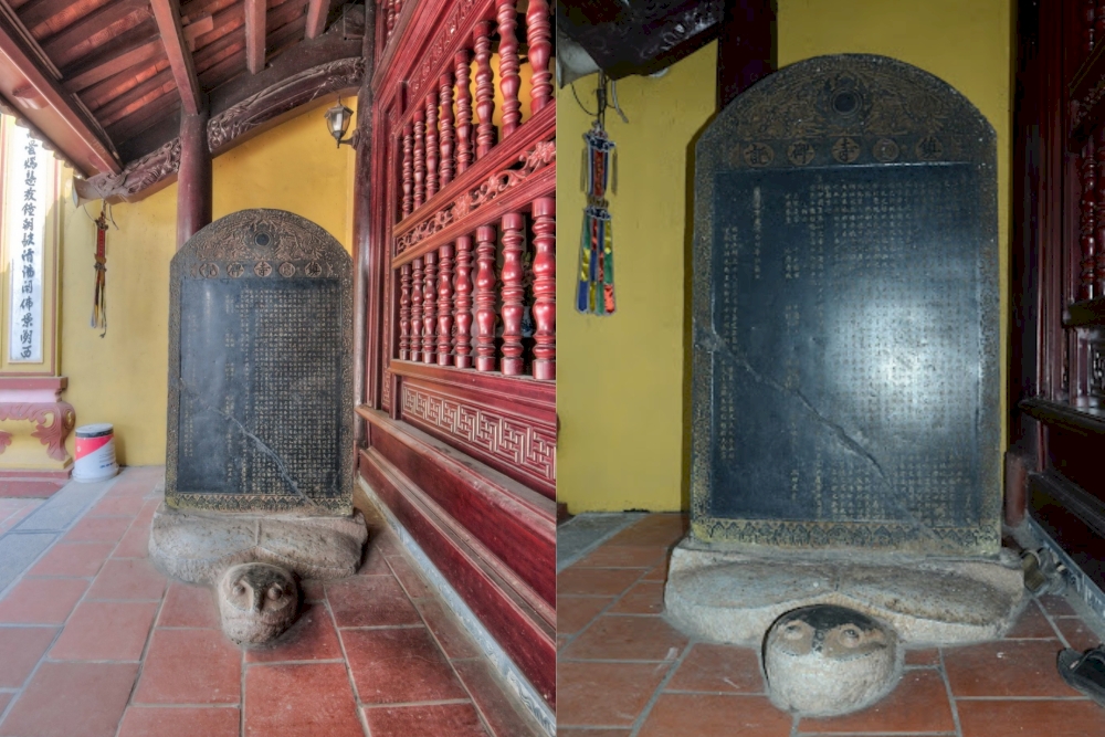The most valuable stele of Tran Quoc Pagoda records the history of the major restoration of the pagoda